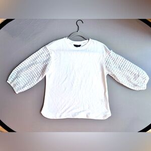 Banana Republic, women's white sweatshirt, size small